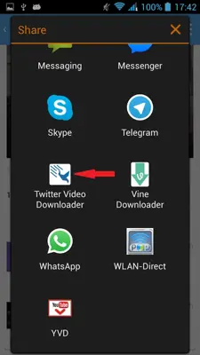 Twitter Video Downloader android App screenshot 1