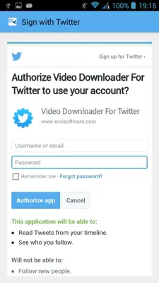 Twitter Video Downloader android App screenshot 6